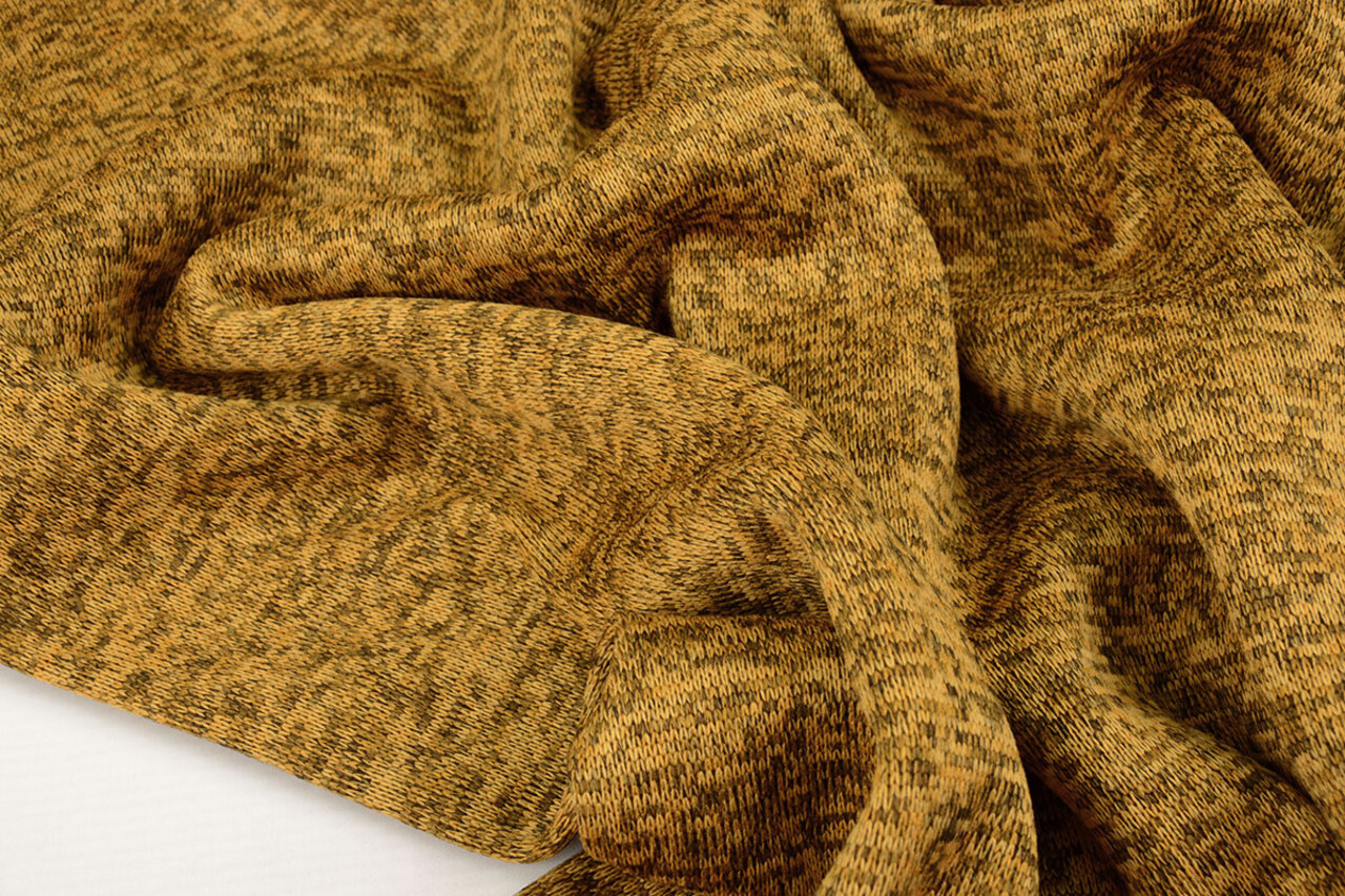 Gebreide Fleece 3-Tone Oker Geel Gebreide Fleece 3-Tone Oker Geel