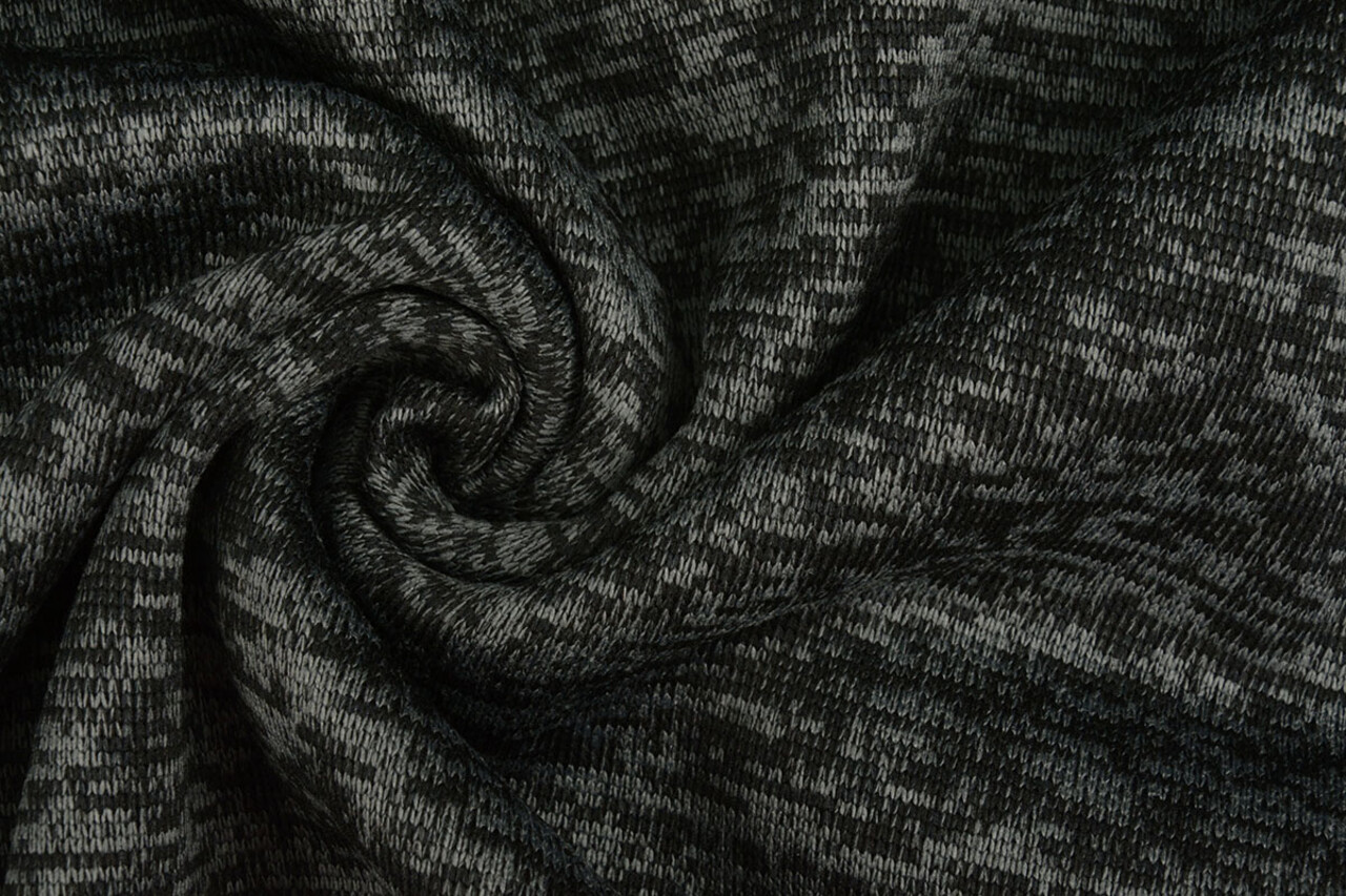 Strickfleece 3-Tone Dunkelgrau Strickfleece 3-Tone Dunkelgrau