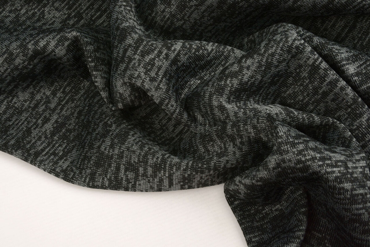 A Maglia Pile 3-Tonalità Grigio Scuro A Maglia Pile 3-Tonalità Grigio Scuro