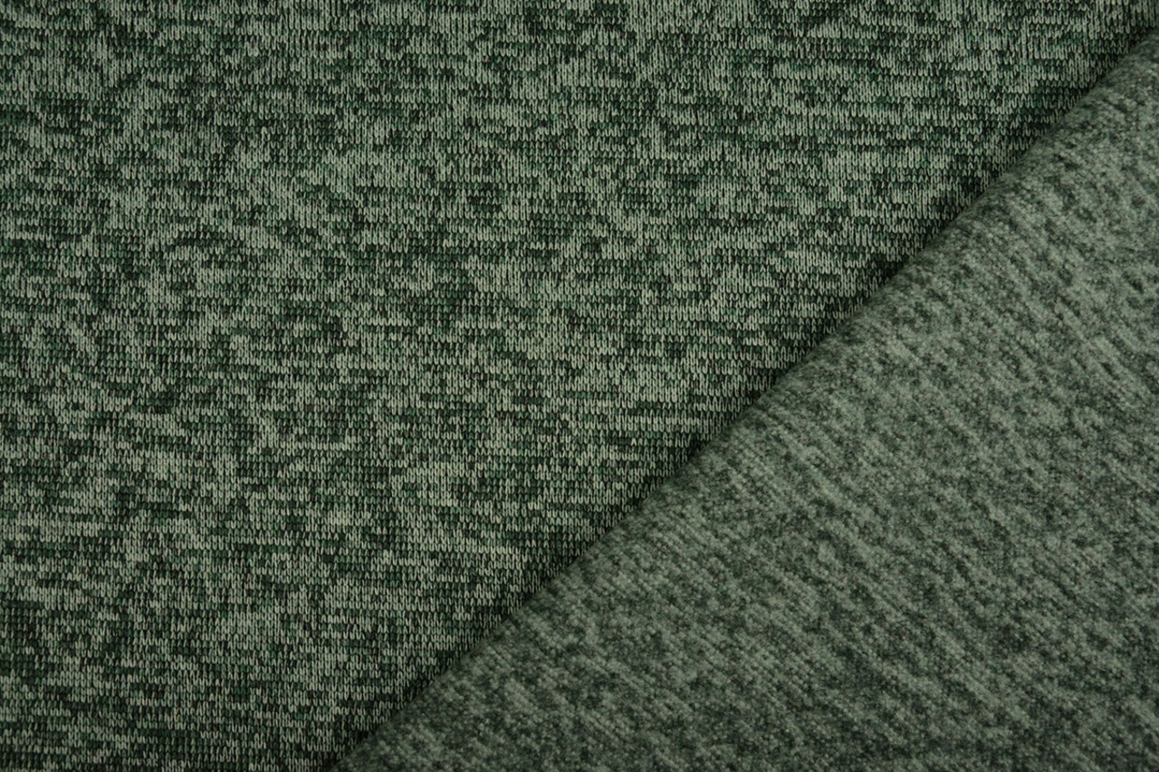 A Maglia Pile 3-Tonalità Verde Scuro A Maglia Pile 3-Tonalità Verde Scuro