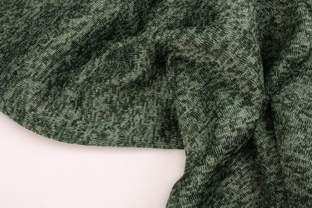 Gebreide Fleece 3-Tone  Donker Groen