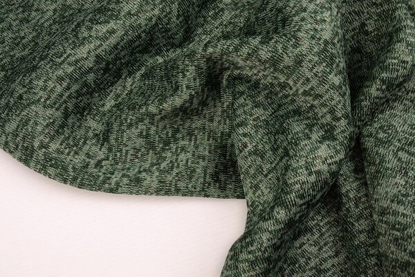 A Maglia Pile 3-Tonalità Verde Scuro A Maglia Pile 3-Tonalità Verde Scuro