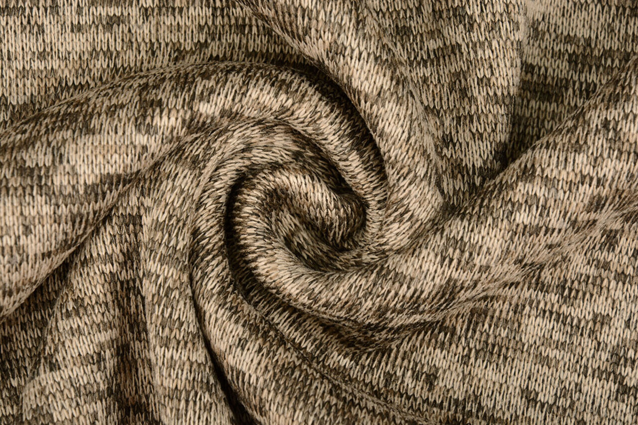 Knitted Fleece 3-Tone Taupe Knitted Fleece 3-Tone Taupe