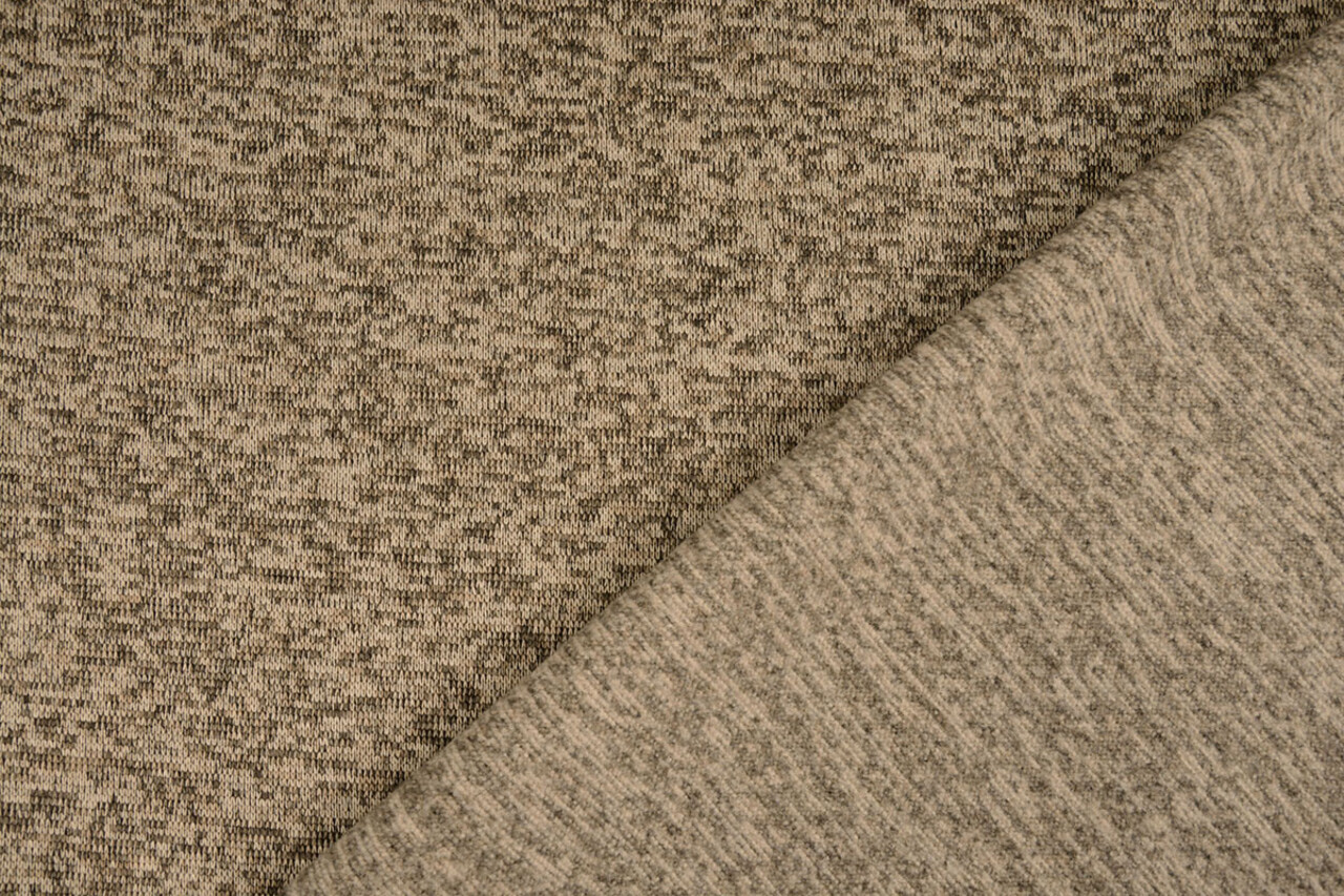 Polaire Tricotée 3 Tons Taupe Polaire Tricotée 3 Tons Taupe