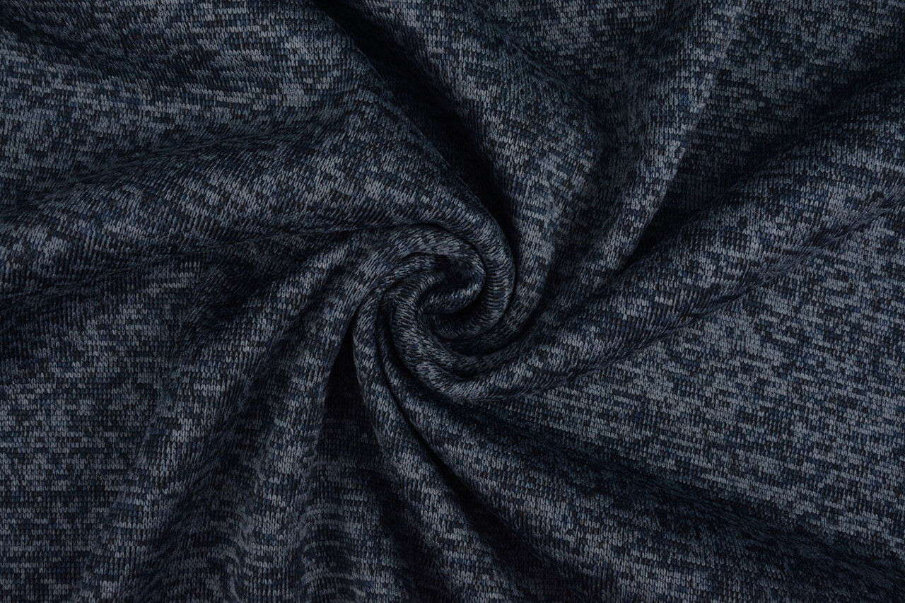 A Maglia Pile 3-Tonalità Blu Navy A Maglia Pile 3-Tonalità Blu Navy