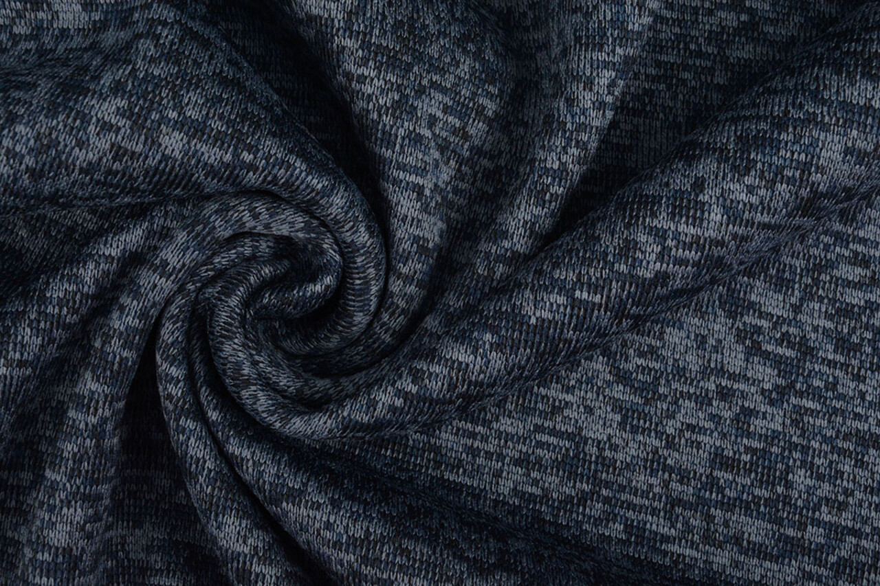 Strickfleece 3-Tone Marineblau