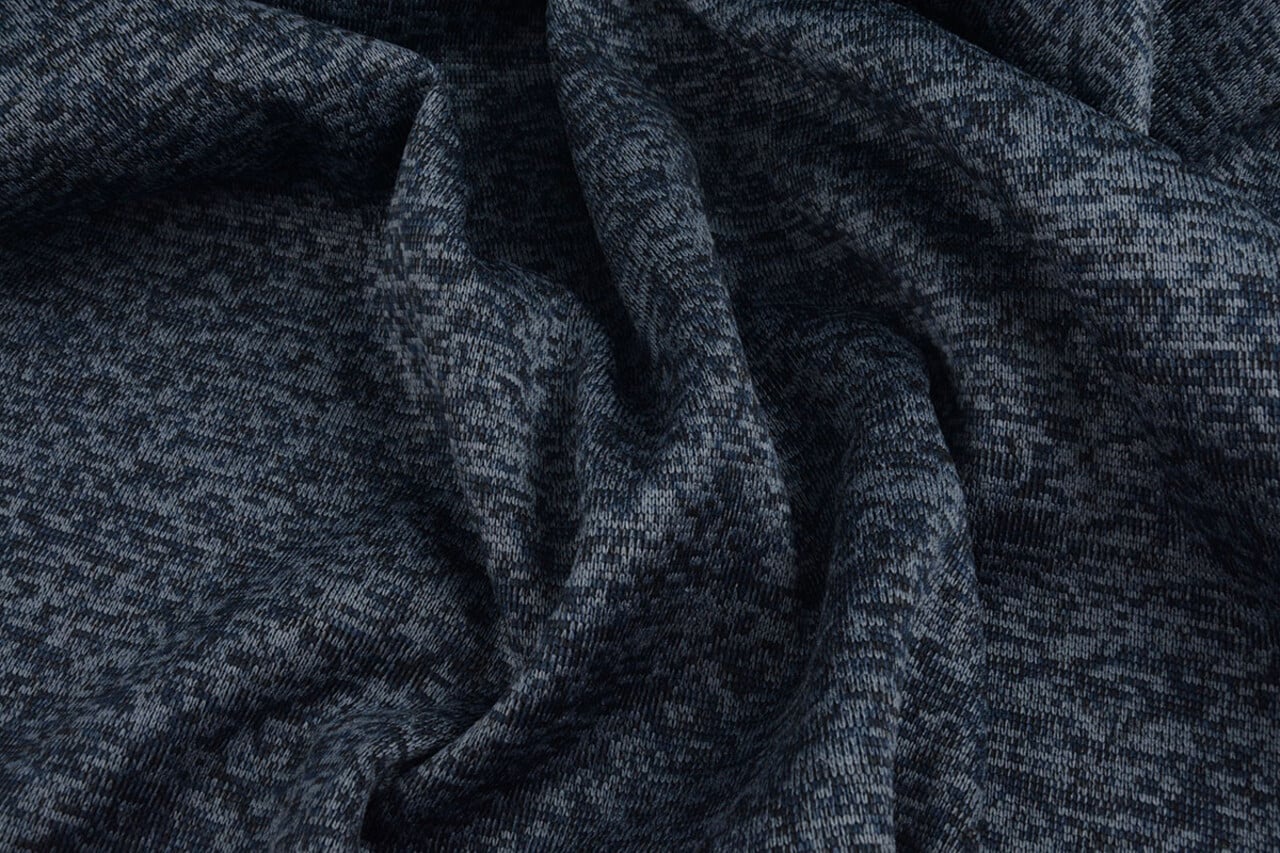 A Maglia Pile 3-Tonalità Blu Navy A Maglia Pile 3-Tonalità Blu Navy