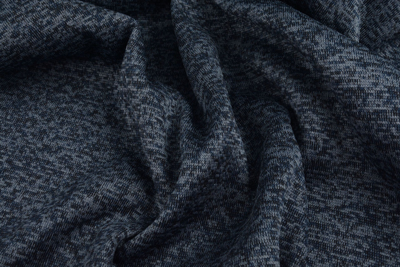 Strickfleece 3-Tone Marineblau
