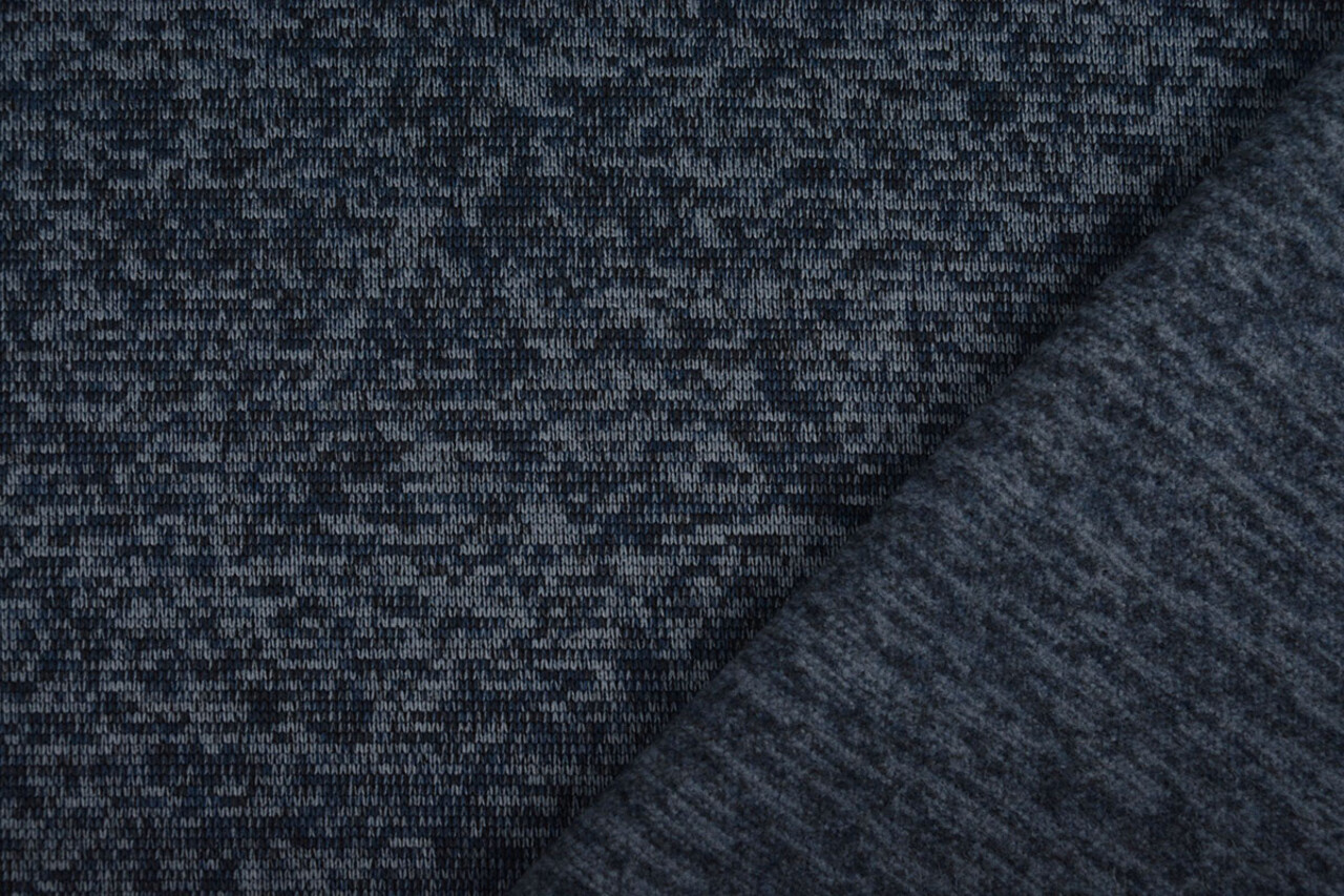 Strickfleece 3-Tone Marineblau