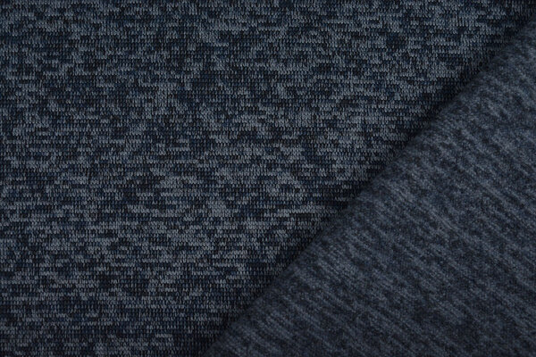 Knitted Fleece 3-Tone Navy Blue Knitted Fleece 3-Tone Navy Blue