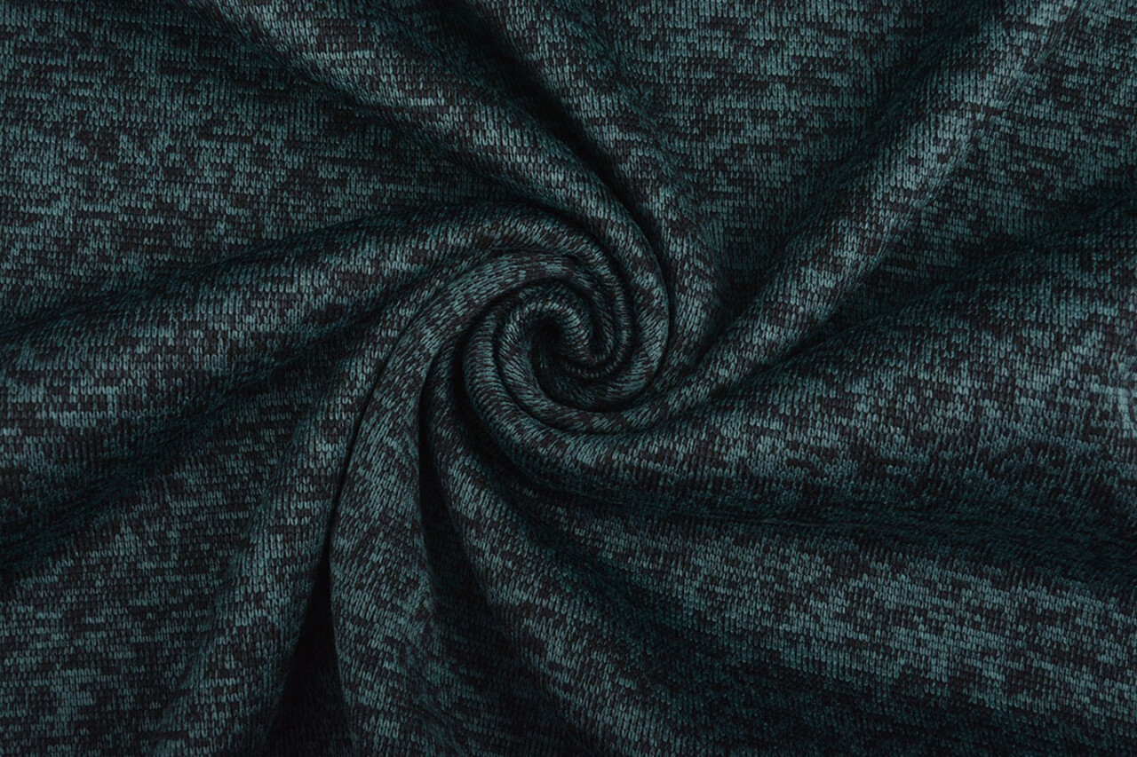 Gebreide Fleece 3-Tone Petrol