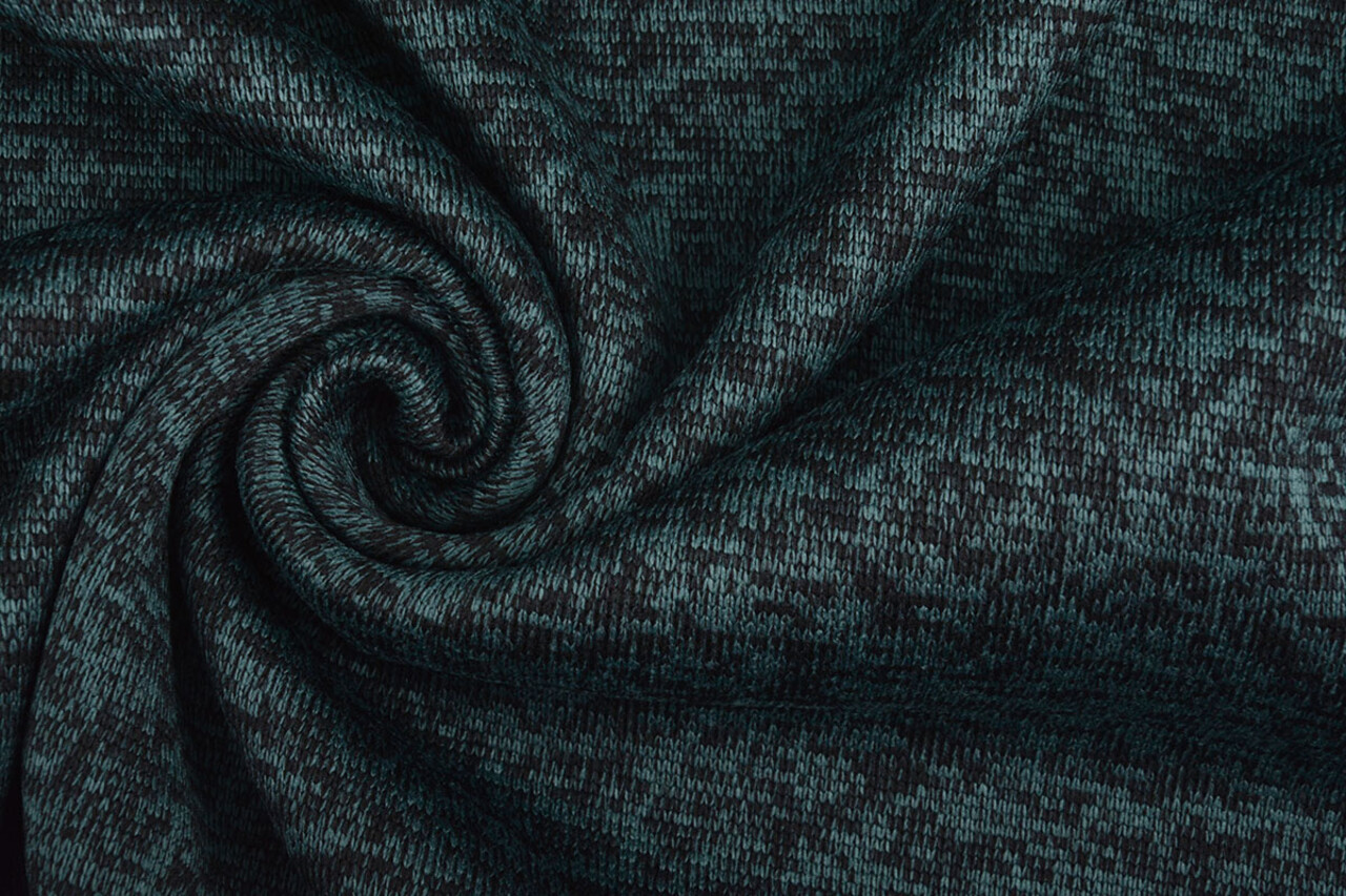 Gebreide Fleece 3-Tone Petrol