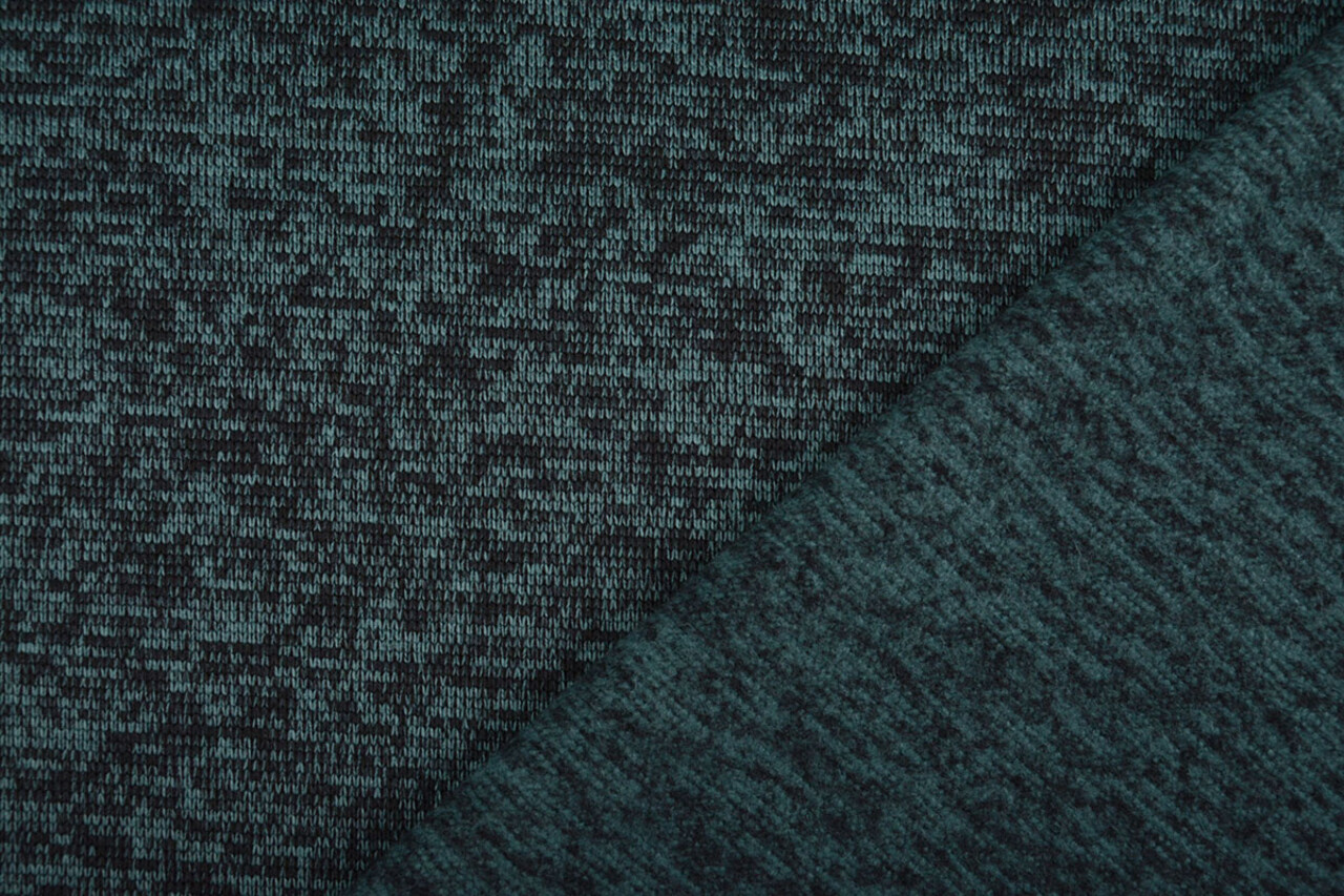 Gebreide Fleece 3-Tone Petrol