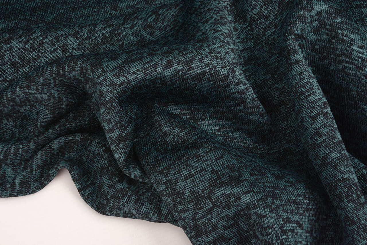 Gebreide Fleece 3-Tone Petrol