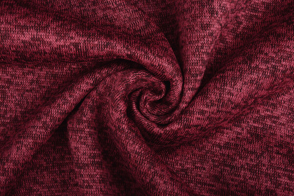 Strickfleece 3-Tone Weinrot