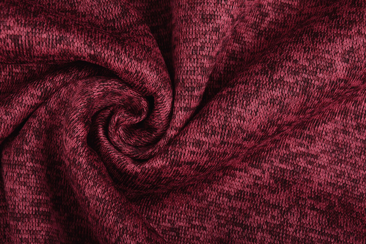 Knitted Fleece 3-Tone Wine Red Knitted Fleece 3-Tone Wine Red