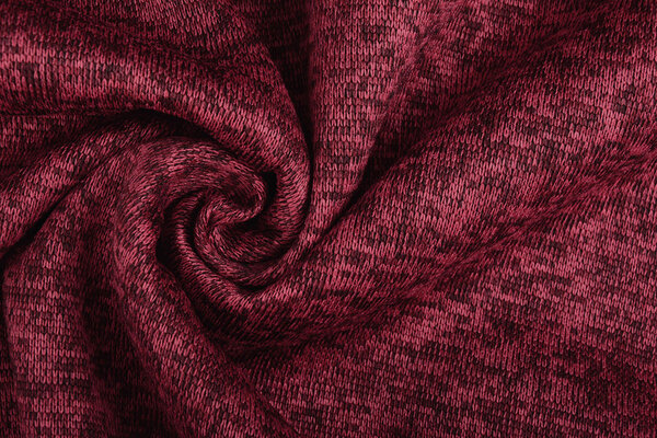 A Maglia Pile 3-Tonalità Rosso Vino A Maglia Pile 3-Tonalità Rosso Vino