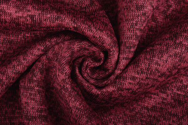 Strickfleece 3-Tone Weinrot