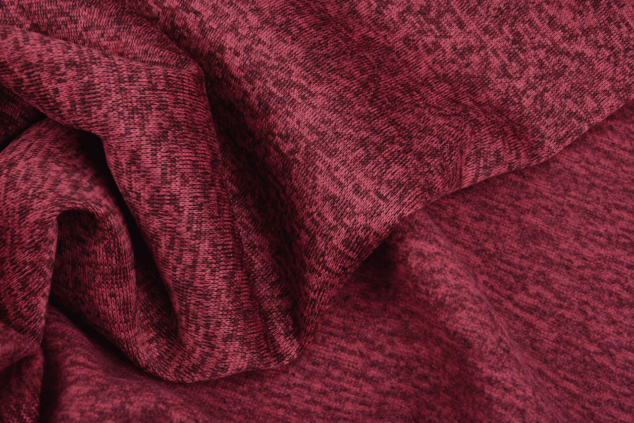 Knitted Fleece 3-Tone Wine Red Knitted Fleece 3-Tone Wine Red