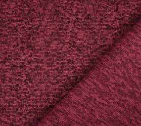 Strickfleece 3-Tone Weinrot