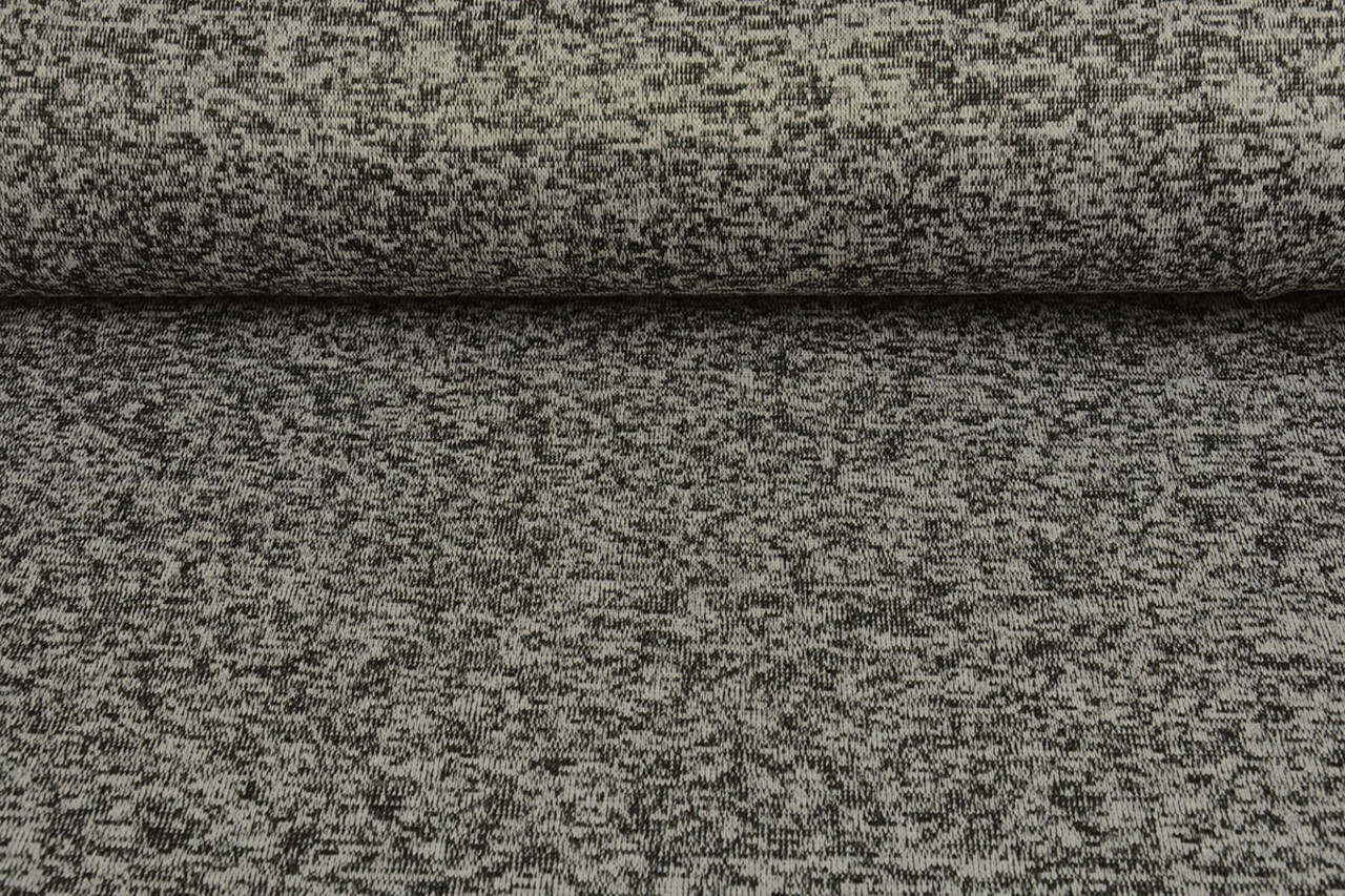 Strickfleece 3-Tone Schwarz Grau Strickfleece 3-Tone Schwarz Grau