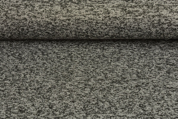 Strickfleece 3-Tone Schwarz Grau Strickfleece 3-Tone Schwarz Grau