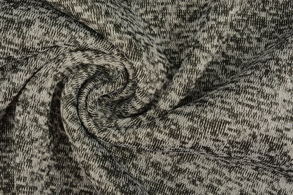 Gebreide Fleece 3-Tone Zwart Grijs Gebreide Fleece 3-Tone Zwart Grijs