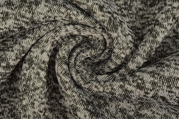 Strickfleece 3-Tone Schwarz Grau Strickfleece 3-Tone Schwarz Grau