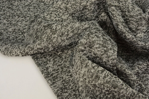 Gebreide Fleece 3-Tone Zwart Grijs Gebreide Fleece 3-Tone Zwart Grijs