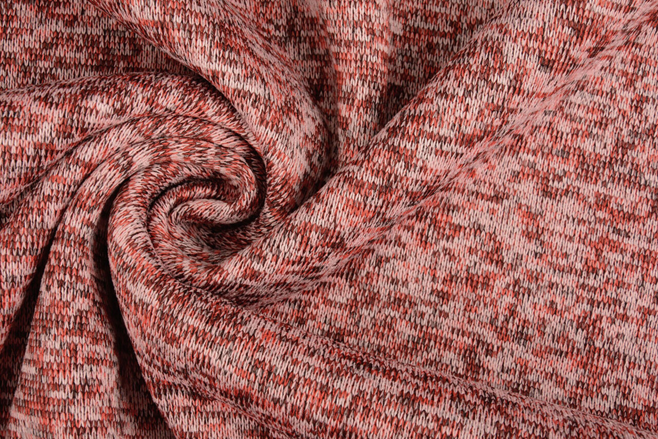 Polaire Tricotée 3 Tons Rouge Polaire Tricotée 3 Tons Rouge