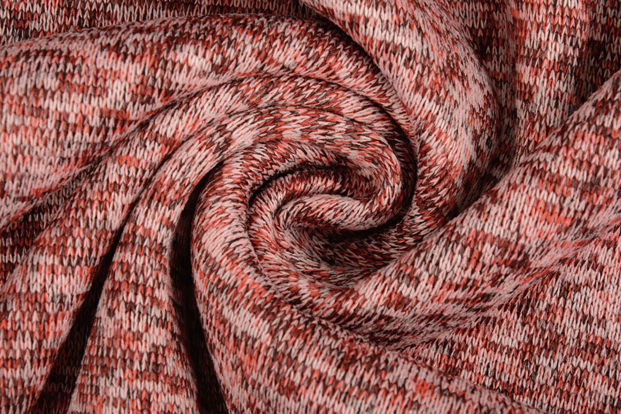 A Maglia Pile 3-Tonalità Rosso A Maglia Pile 3-Tonalità Rosso