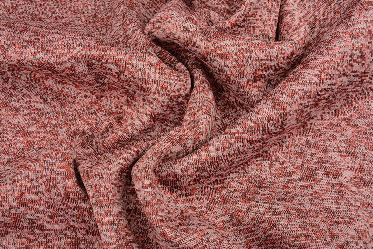 Polaire Tricotée 3 Tons Rouge Polaire Tricotée 3 Tons Rouge