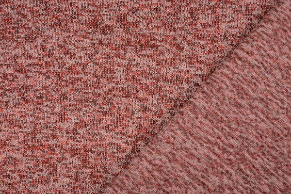 A Maglia Pile 3-Tonalità Rosso A Maglia Pile 3-Tonalità Rosso