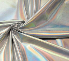Lamé Holographic Neon Silver Lamé Holographic Neon Silver