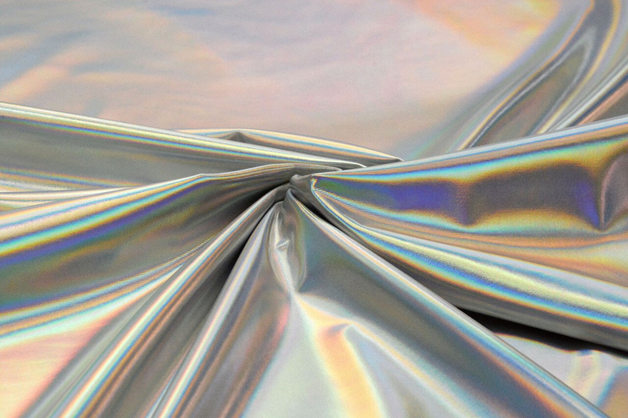 Lamé Holographic Neon Silver Lamé Holographic Neon Silver
