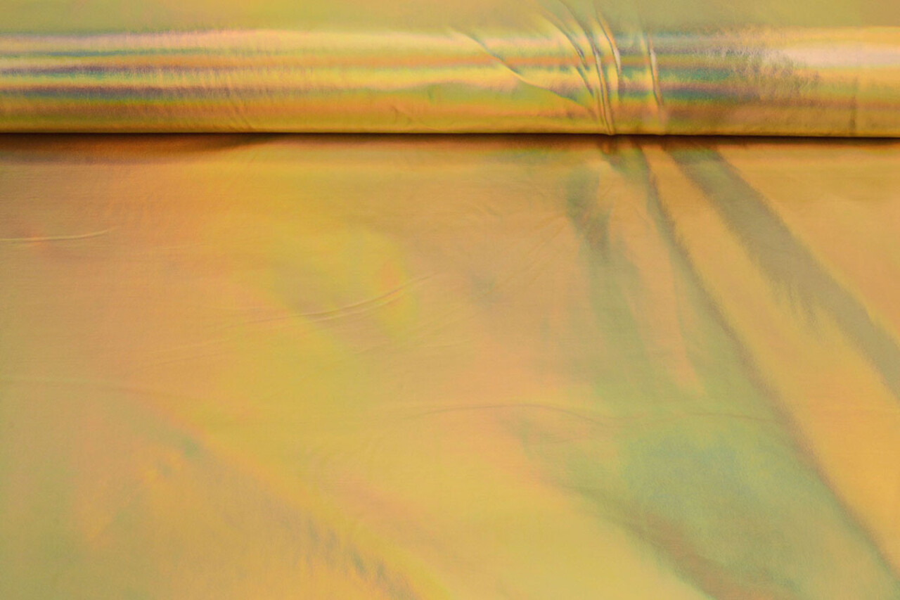 Lamé Holografisch Neon Goud