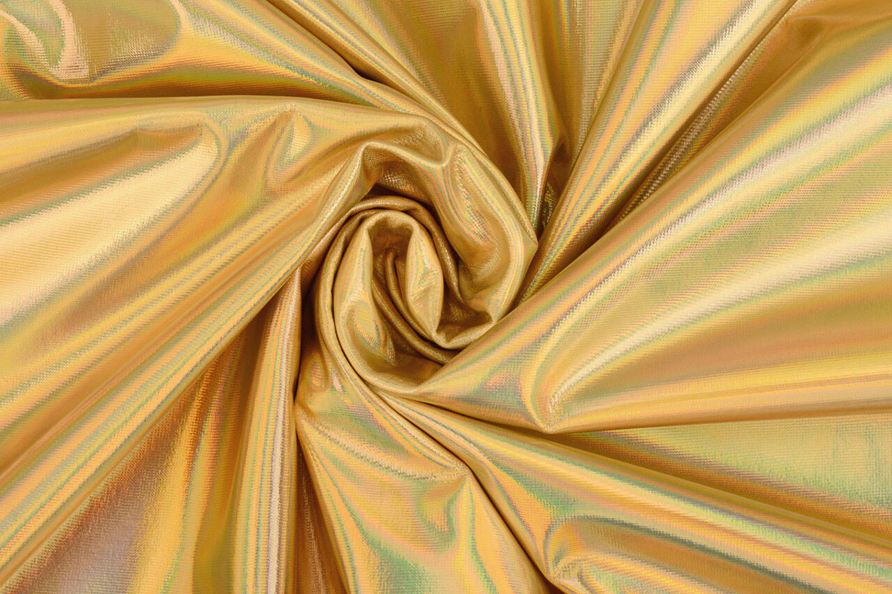 Lamé Holografisch Neon Gold