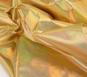 Lamé Holographic Neon Gold