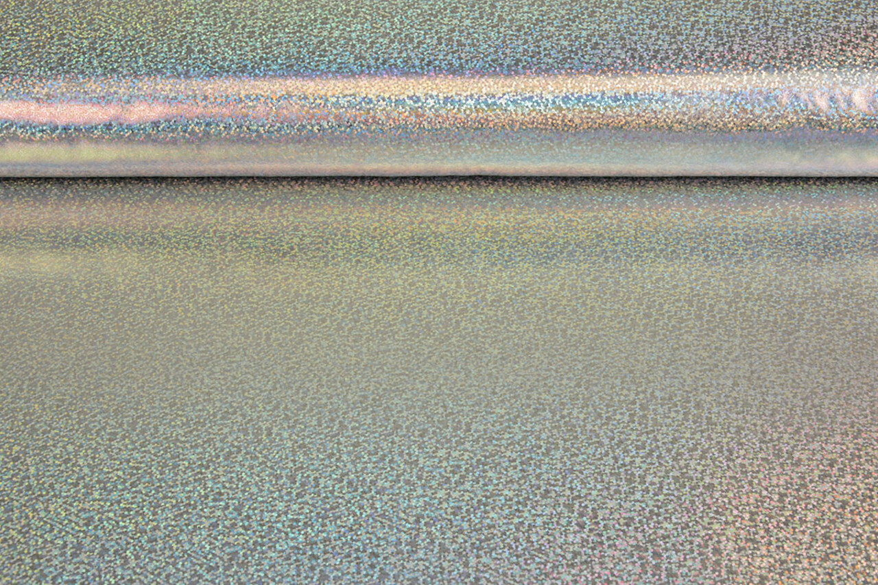Lamé Holografisch Sparkle Silber