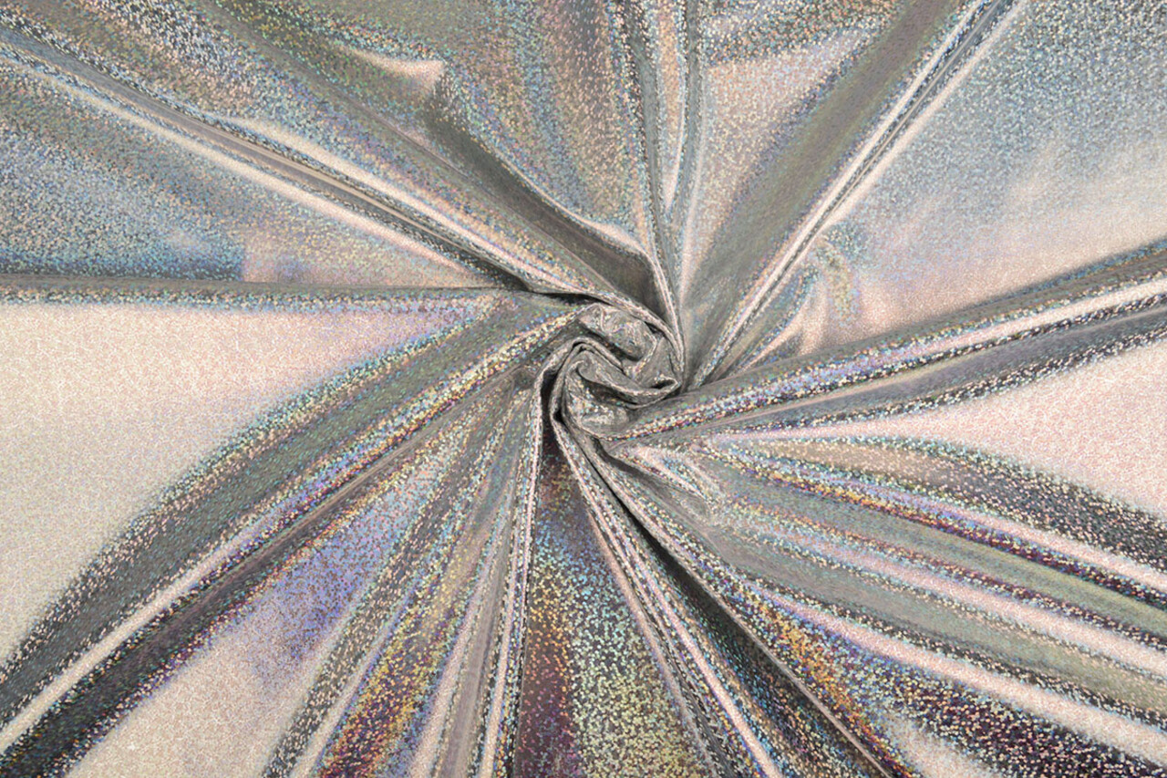 Lamé Holographic Sparkle  Silver
