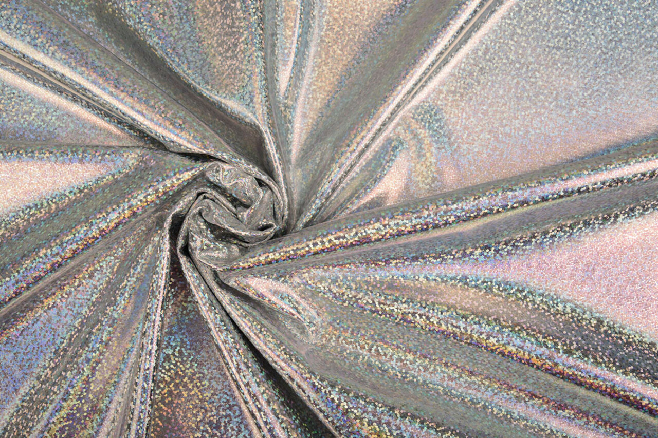 Lamé Holografisch Sparkle Silber