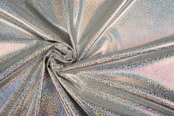 Lamé Holografisch Sparkle Silber