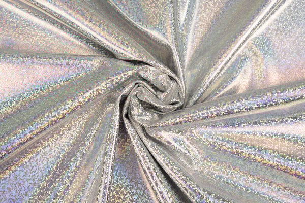 Lamé Holografisch Sparkle Silber
