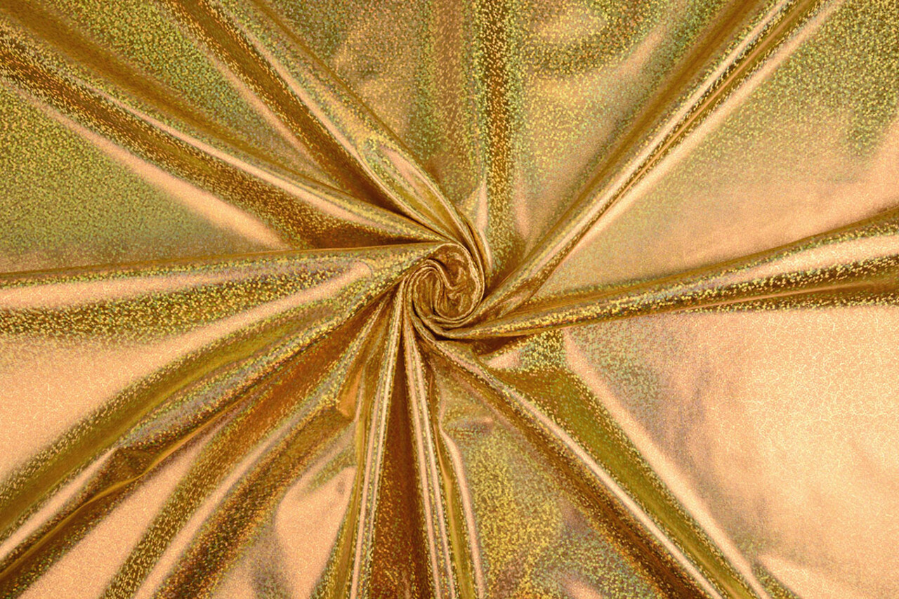 Lamé Holographic Sparkle Gold