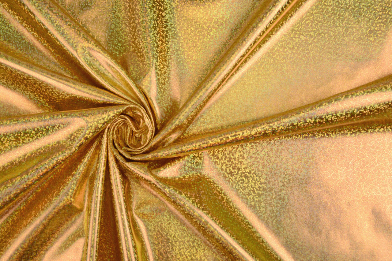 Lamé Holografisch Sparkle Gold