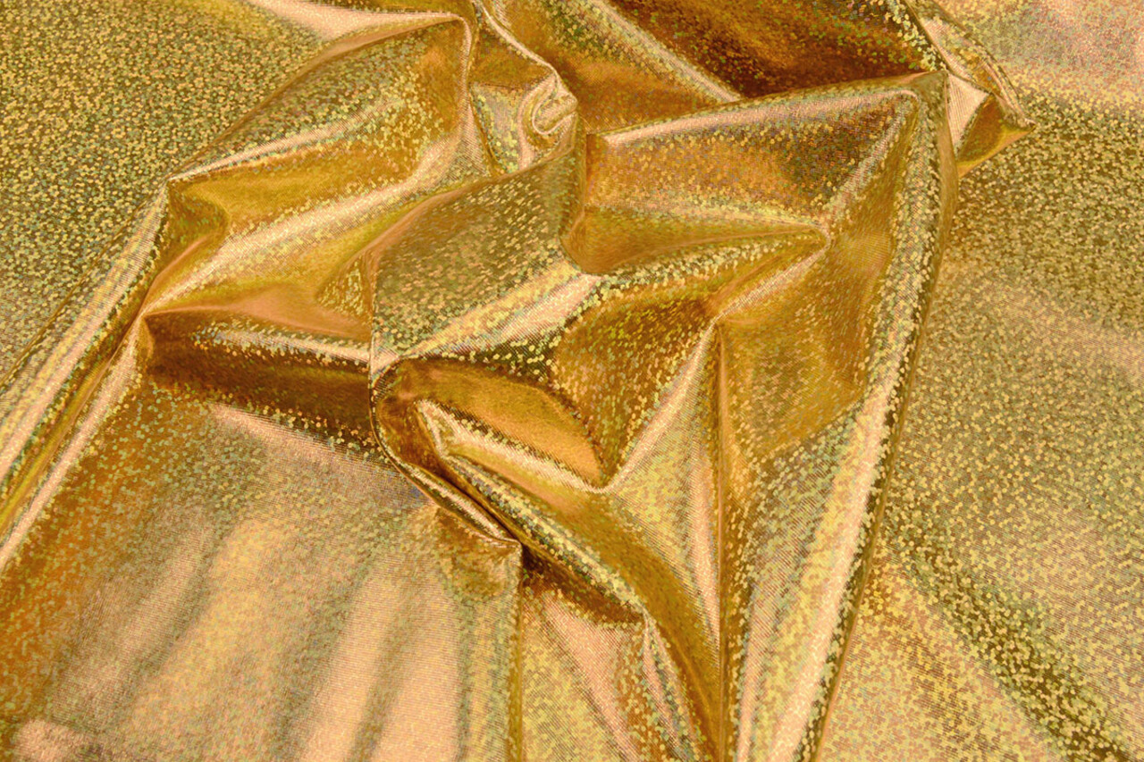 Lamé Holographic Sparkle Gold