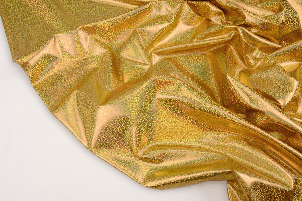Lamé Holographic Sparkle Gold
