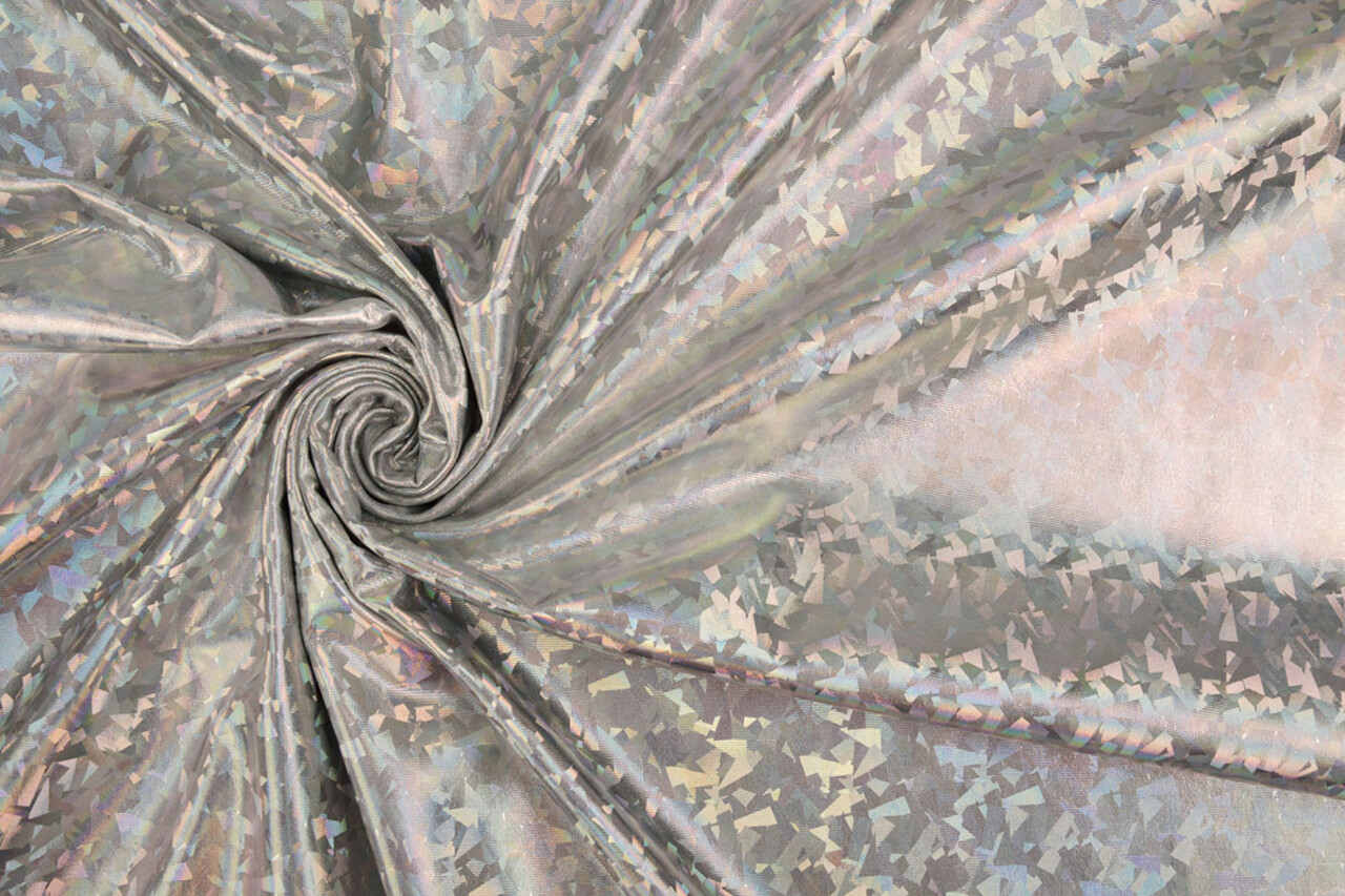 Lamé Holografisch Cosmos Zilver Lamé Holografisch Cosmos Zilver