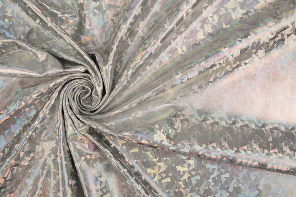 Lamé Holographic Cosmos Silver Lamé Holographic Cosmos Silver