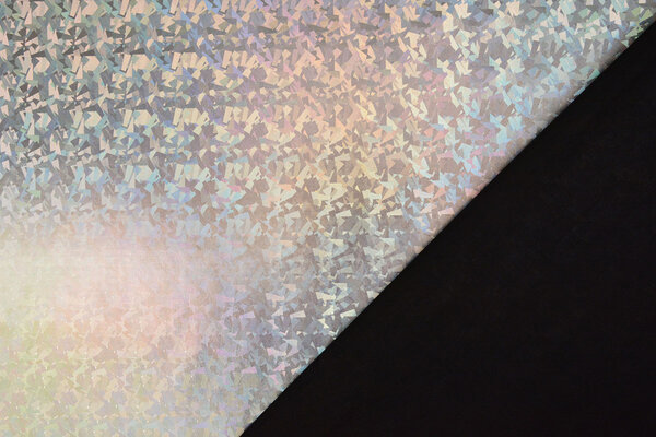 Lamé Holographic Cosmos Silver